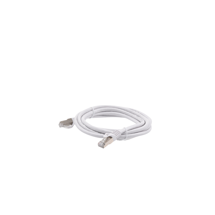 Patch Cord Cat6A 10G Blindado 2 Metros (6.56 Pies) Blanco