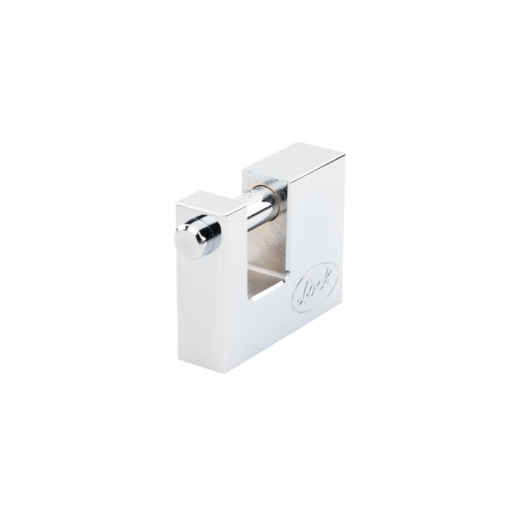 Candado para Cortina Metálica / Medida 70 mm/ Acabado Cromo Satinado/ Nivel de Seguridad 6 / Llave Estándar.