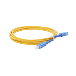 Jumper de Fibra Óptica Monomodo SC/UPC-SC/UPC Simplex de 2 Metros (6.56 Pies), 3mm