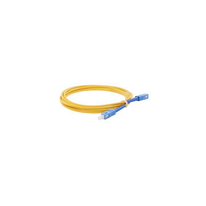Jumper de Fibra Óptica Monomodo SC/UPC-SC/UPC Simplex de 2 Metros (6.56 Pies), 3mm