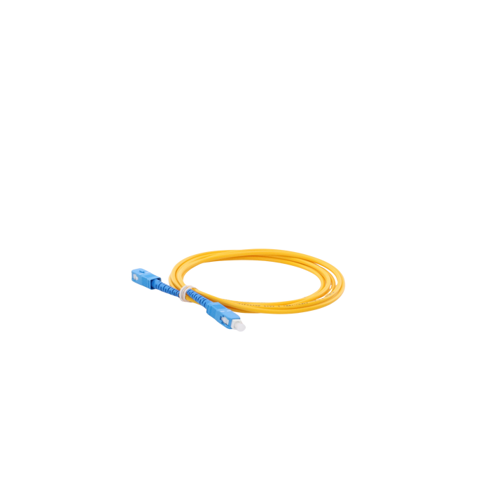 Jumper de Fibra Óptica Monomodo SC/UPC-SC/UPC Simplex de 2 Metros (6.56 Pies), 3mm