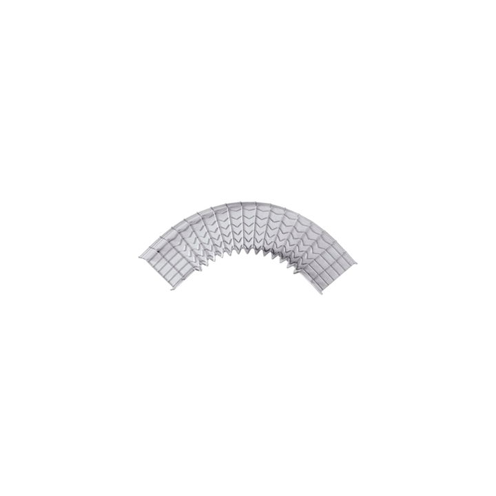 Curva Pre-Fabricada Horizontal de 90° con medidas de 54 mm de Peralte y 200 mm Ancho (54/200 mm)