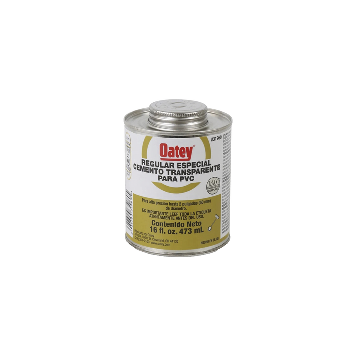 Cemento Claro de 236 ml para Tubo Conduit PVC Pesado.