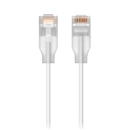 Patchcord UniFi Etherlighting? de 2 Metros (6.56 Pies), hasta 10G / Soporta hasta PoE+++ / Conector RJ45 Transparente
