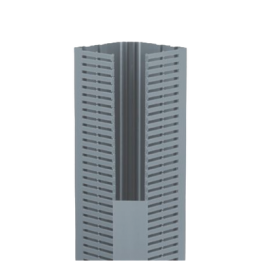 Canaleta para Cable en Esquina, 5.33" x 4.58", 6 Pies, Color Gris