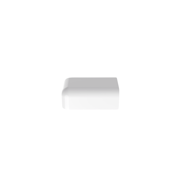 Tapa Final, para uso con canaleta LD5, material ABS, Color Blanco