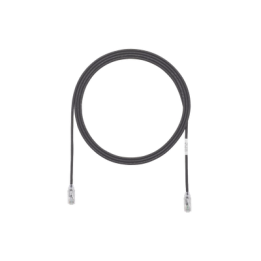 Cable de Parcheo TX6, UTP Cat6, Diámetro Reducido (28AWG), Color Negro, 0.91 Metros (3 Pies)