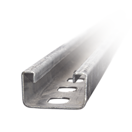 Unicanal Perforado 4 X 2 cm X 3 m / Calibre 12 / Galv. Electrolítico.