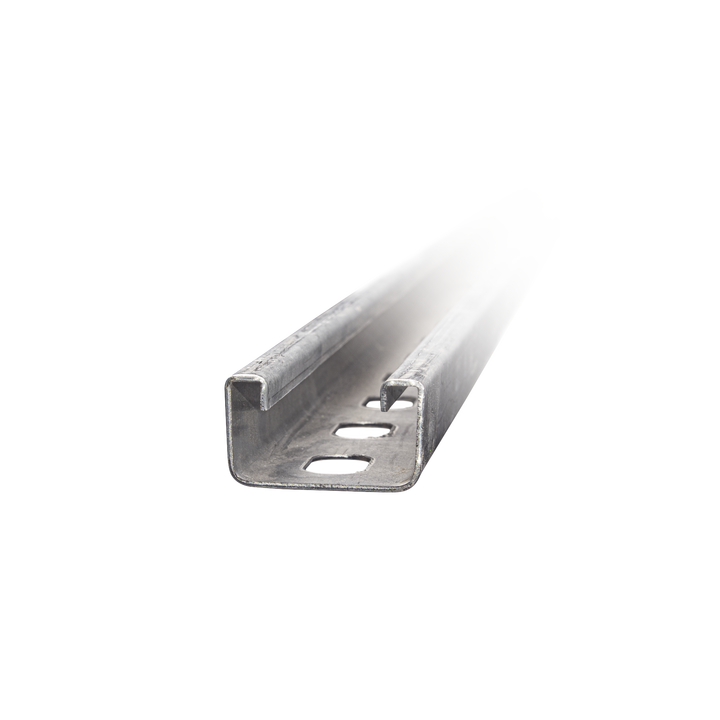 Unicanal Perforado 4 X 2 cm X 3 m / Calibre 12 / Galv. Electrolítico.