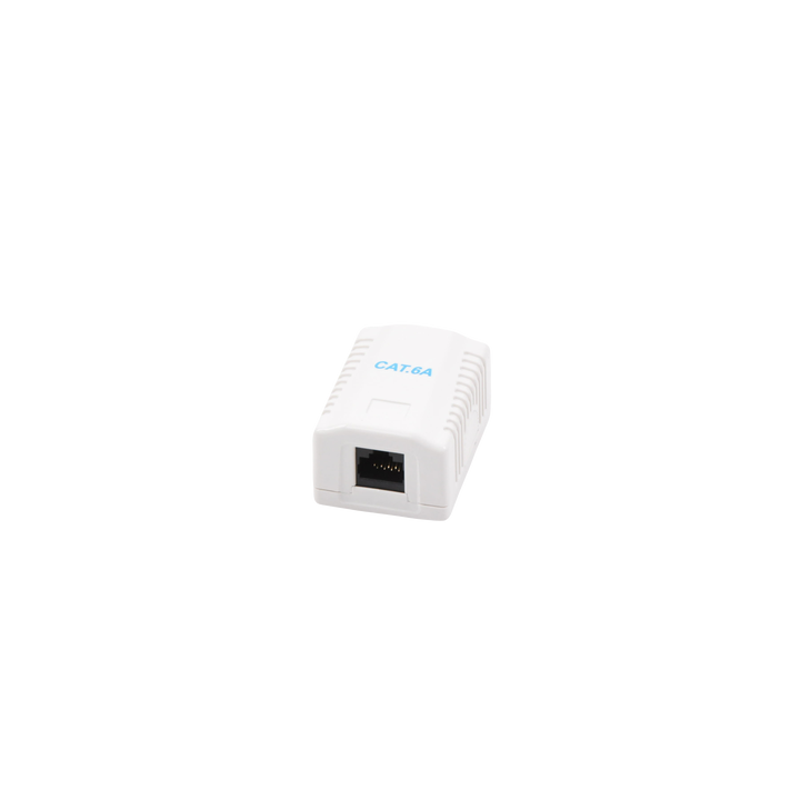 Caja de Pared con 1 Puerto, Incluye 1 Jack UTP Cat6A