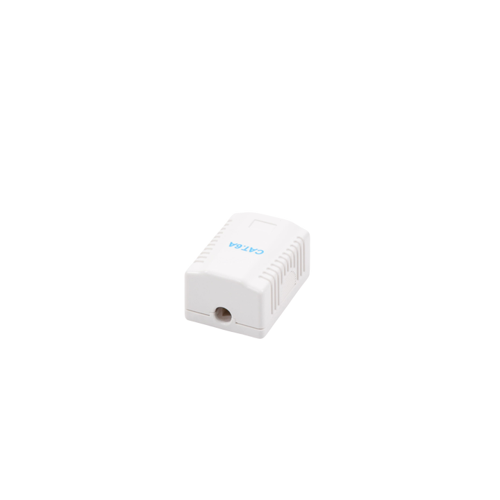 Caja de Pared con 1 Puerto, Incluye 1 Jack UTP Cat6A
