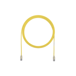 Cable de Parcheo TX6, UTP Cat6, Diámetro Reducido (28AWG), Color Amarillo, 0.91 Metros (3 Pies)
