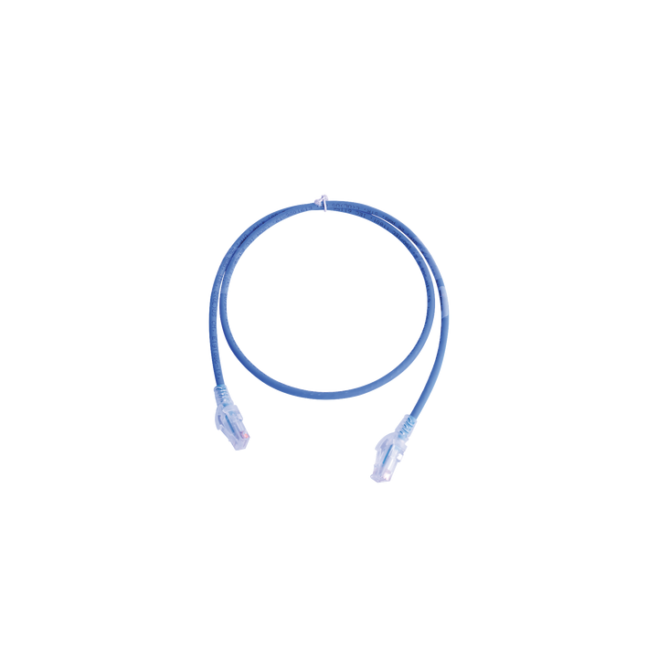 Patch Cord MC5 Modular Cat5e UTP, CM/LS0H, 0.91 Metros (3 Pies), Color Azul, Versión Bulk (Sin Empaque Individual)