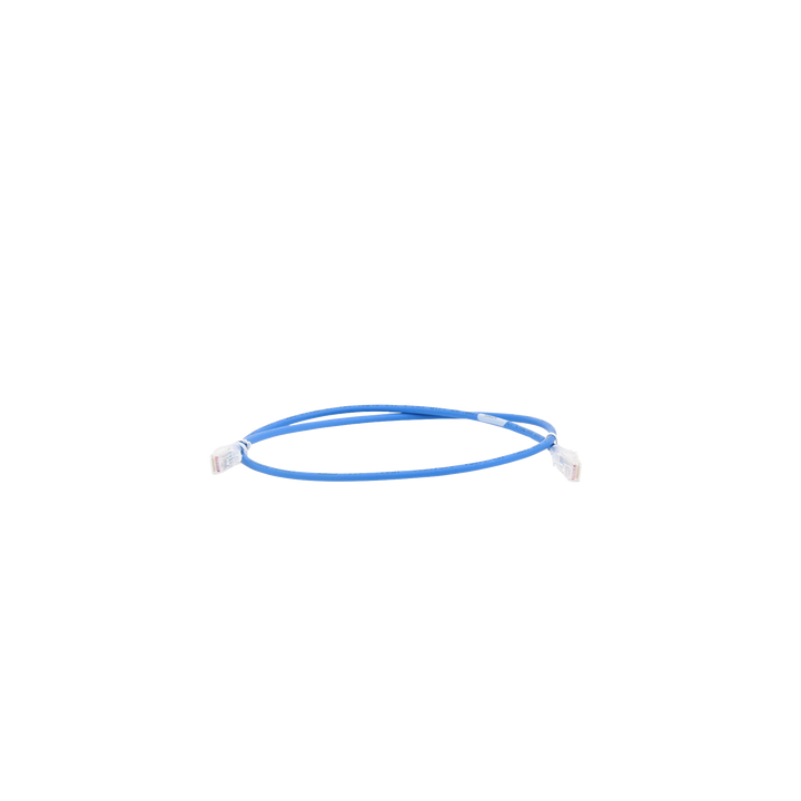 Patch Cord MC5 Modular Cat5e UTP, CM/LS0H, 0.91 Metros (3 Pies), Color Azul, Versión Bulk (Sin Empaque Individual)