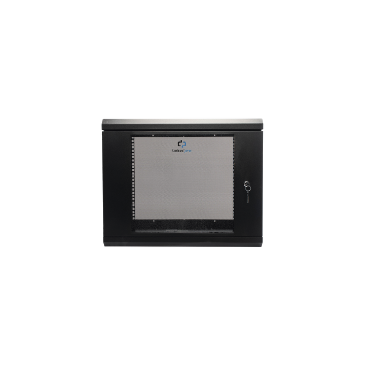 Gabinete de Pared de 9U con Puerta de Cristal Templado, 455 mm de Profundidad, Rack de 19'', Acero Reforzado Color
