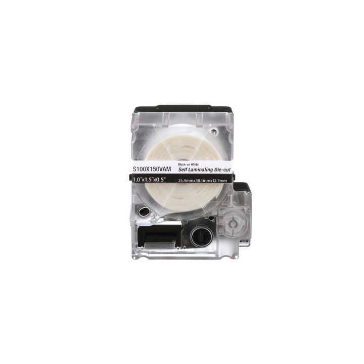 Casete de 125 Etiquetas Autolaminadas para Cables 8-4 AWG 1 x 2.25 Pulgadas (25.4 x 57.15 mm)