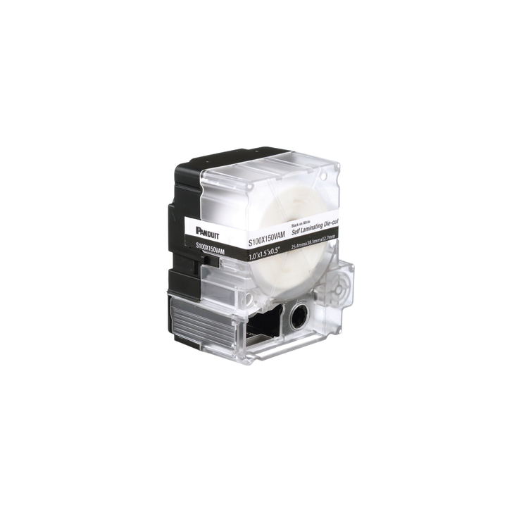 Casete de 125 Etiquetas Autolaminadas para Cables 8-4 AWG 1 x 2.25 Pulgadas (25.4 x 57.15 mm)