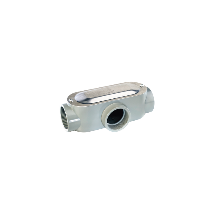 Caja Condulet Tipo: T de 1" (25.4 mm). Incluye tapa y Tornillos.