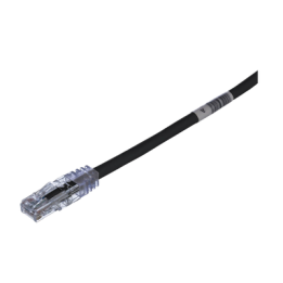 Cable de Parcheo TX6, UTP Cat6, 24 AWG, CM, Color Negro, 3.05 Metros (10 Pies)