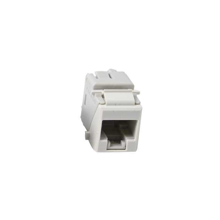 Jack UltraMAX Cat5e, UTP, Tipo Keystone, Color Blanco, Punch Down