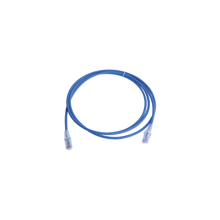 Patch Cord MC6 Modular Cat6 UTP, CM/LS0H, 2.13 Metros (7 Pies), Color Azul, Versión Bulk (Sin Empaque Individual)