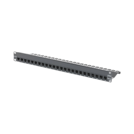 Patch Panel Z-Max, Blindado, de 24 Puertos, Modular (Vacío), Plano, 1UR