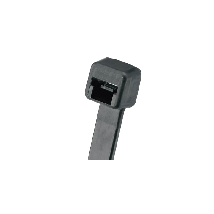 Cincho de Nylon 6.6, de 203mm largo x 3.6mm ancho, Color Negro. Paquete de 1000 Piezas