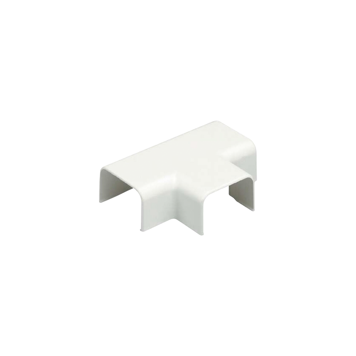 Conexión en "T", para uso con canaleta LD3, material ABS, Color Blanco Mate