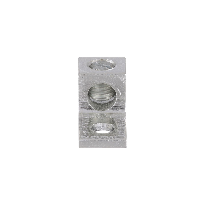 Conector Mecánico de Aluminio, de Un Orificio 1/4" y Un Barril, para Cable de 14 a 2 AWG. 1 Pieza