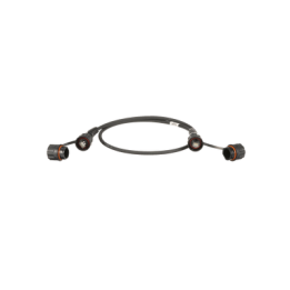 Patch Cord Cat6A IndustrialNet, Blindado S/FTP, Con Plug Industrial y Tapa en Cada Extremo, 3 Metros (9.84 Pies)