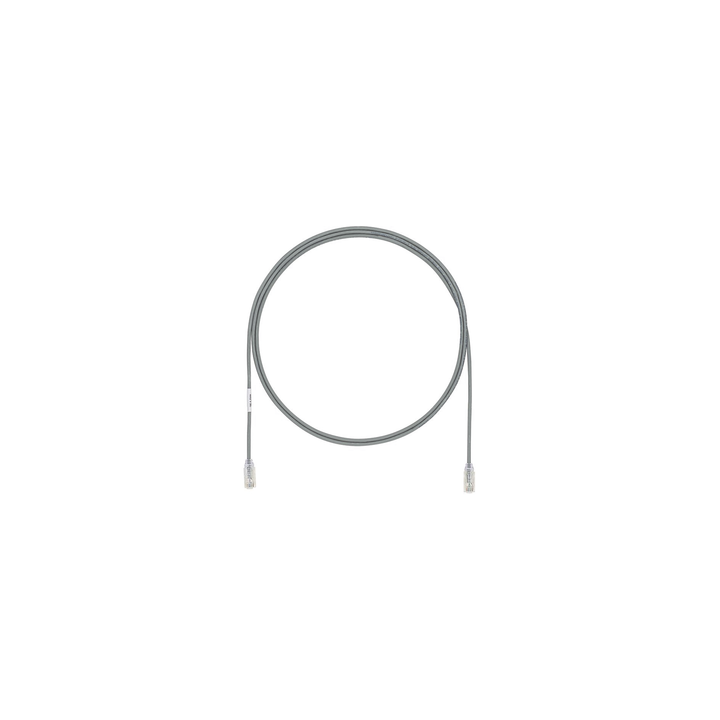 Cable de Parcheo UTP Cat6A, CM/LSZH, Diámetro Reducido (28AWG), Color Gris, 6.1 Metros (20 Pies)