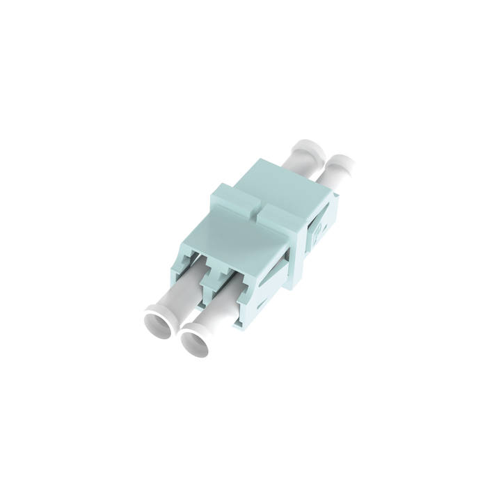 Módulo Acoplador LC Duplex, Para Fibra Multimodo, Color Aqua