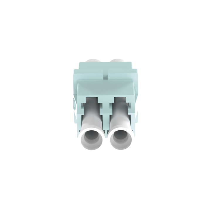Módulo Acoplador LC Duplex, Para Fibra Multimodo, Color Aqua
