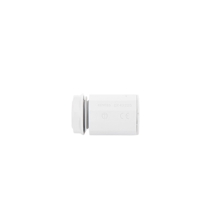 Conector de tubería rígida a caja (Racor), PVC Auto-extinguible, de 25 mm