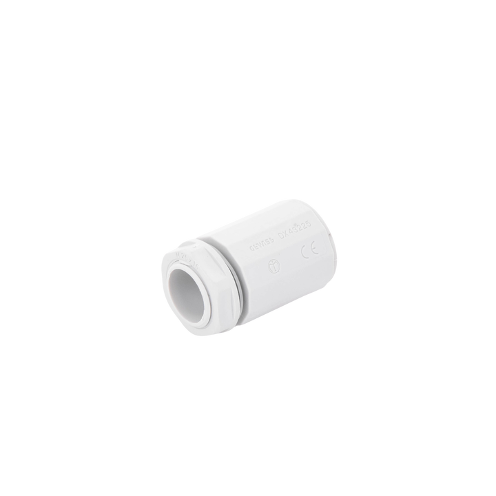 Conector de tubería rígida a caja (Racor), PVC Auto-extinguible, de 25 mm