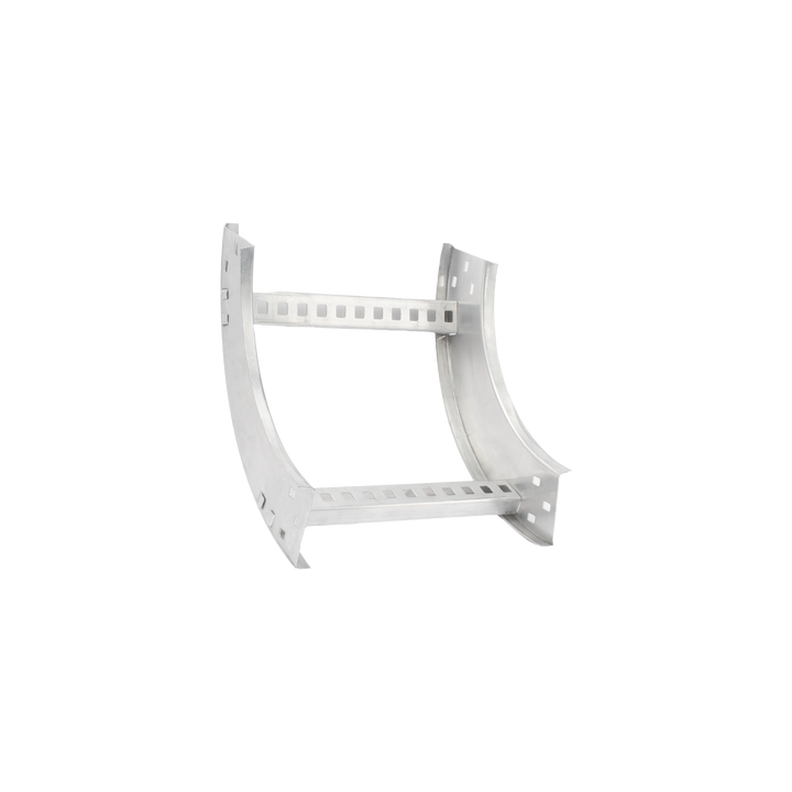 Curva Vertical Interior de Aluminio de 90° Perfil Z / Peralte 3 1/4" / Ancho 12" / Radio 8" / Incluye Tornillería
