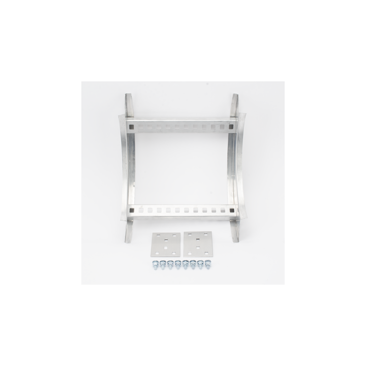 Curva Vertical Interior de Aluminio de 90° Perfil Z / Peralte 3 1/4" / Ancho 12" / Radio 8" / Incluye Tornillería