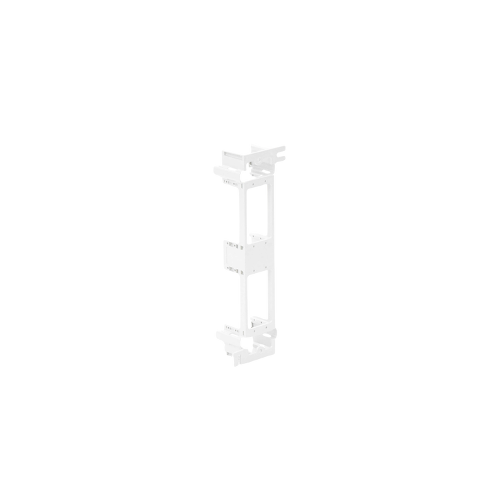 Montaje de Pared para Panel de Parcheo de 12 Puertos, Color Blanco