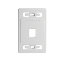 Placa de Pared Modular MAX, de 1 Salida, Color Blanco