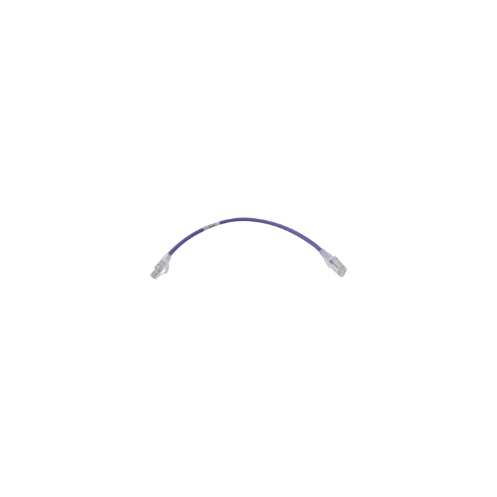 Patch Cord MC6 Modular Cat6 UTP, CM/LS0H, 0.3 Metros (1 Pie), Color Violeta