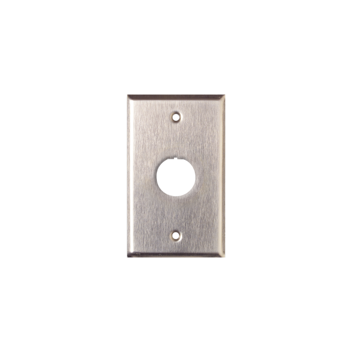 Placa de Pared Reforzada, de Acero Inoxidable, Para Uso Industrial, de 1 Puerto