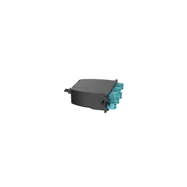 Casete OptiCom de Fibra Óptica Multimodo OM4, Con Conector MPO a 6 LC Duplex, Polaridad Método A, Pérdida de