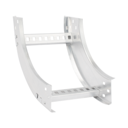 Curva Vertical Interior de Aluminio de 90° Perfil Z / Peralte 3 1/4" / Ancho 9" / Radio 8" / Incluye Tornillería
