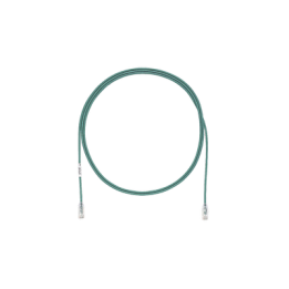 Cable de Parcheo TX6, UTP Cat6, Diámetro Reducido (28AWG), Color Verde, 0.91 Metros (3 Pies)