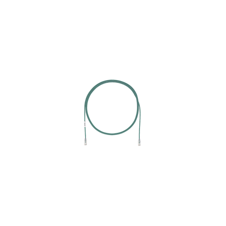 Cable de Parcheo TX6, UTP Cat6, Diámetro Reducido (28AWG), Color Verde, 0.91 Metros (3 Pies)