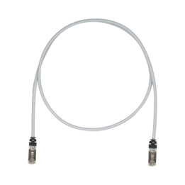 Patch Cord Cat6A, Blindado S/FTP, CM/LS0H, 4.57 Metros (15 Pies), Color Gris