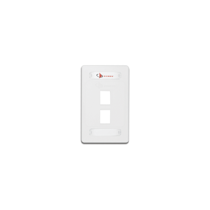 Placa de Pared Modular 10G MAX de 2 Salidas, Color Blanco