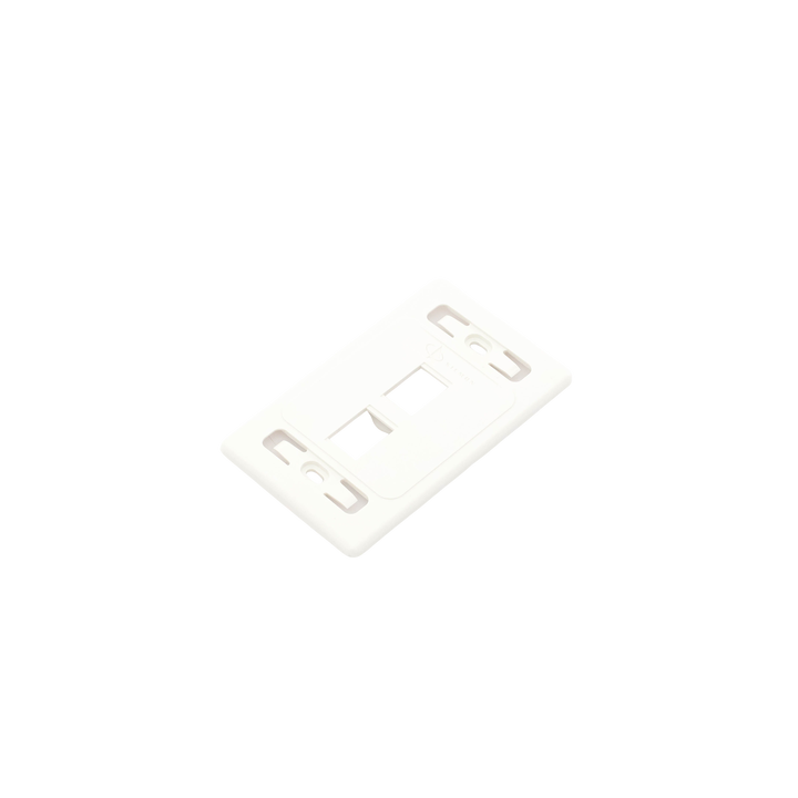 Placa de Pared Modular 10G MAX de 2 Salidas, Color Blanco