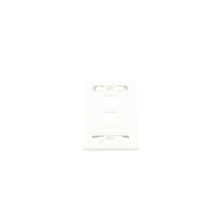 Placa de Pared Modular 10G MAX de 2 Salidas, Color Blanco