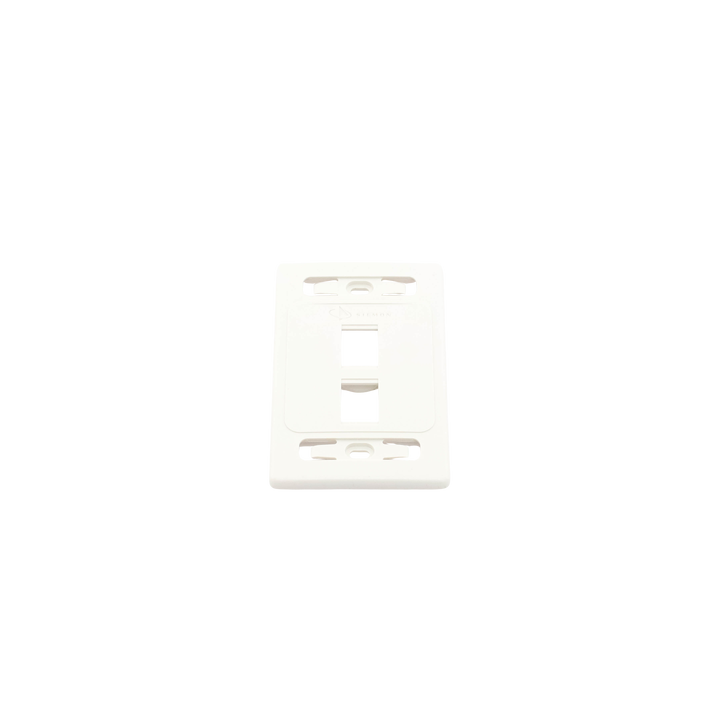 Placa de Pared Modular 10G MAX de 2 Salidas, Color Blanco